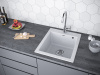 Кухонная мойка Paulmark KANTE 45 PM104651-GR 45х50 цвет серый